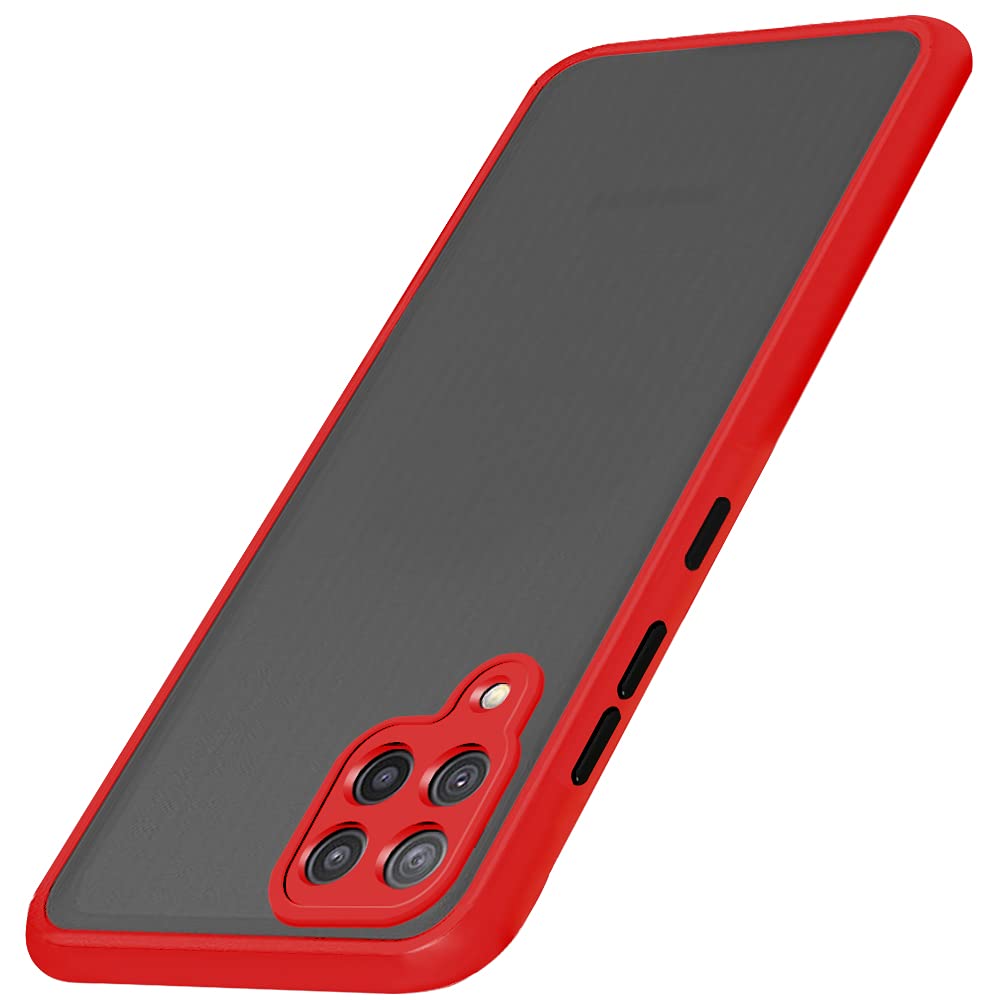 TheGiftKart Translucent Hybrid Samsung Galaxy M42 5G Back Case Cover | Smoked Matte Back | 360 Degree Protection | Protective Hard Back Case Cover for Samsung Galaxy M42 5G (Red Bumper) (B098WSJVNF) Amazon Price History, Amazon Price Tracker