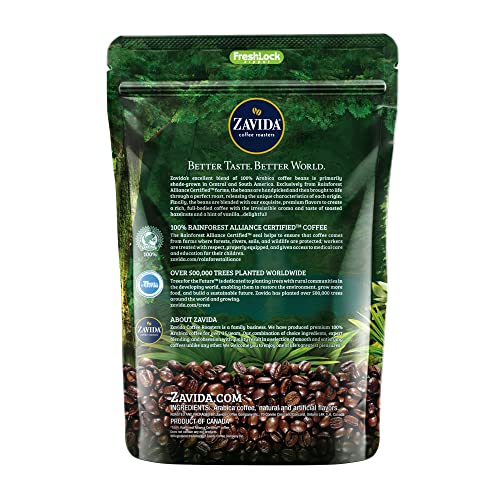 Zavida Hazelnut Vanilla Premium Whole Bean Coffee