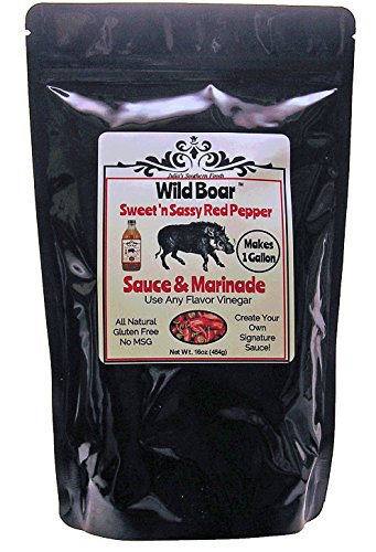 Julia's Wild Boar Sassy Sauce and Marinade Mix - Makes 1 Gallon BBQ Sauce or 16 Marinades