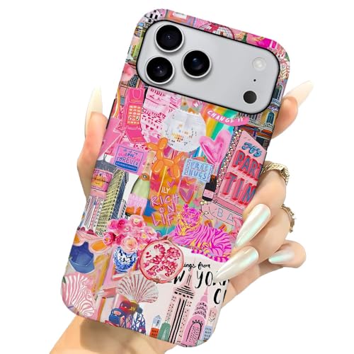 Coque P19JL Pro Max rigide rose disco anti-rayures