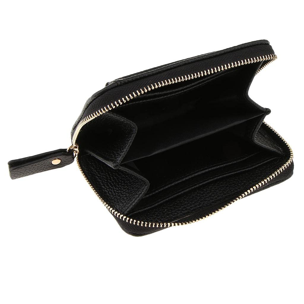Estuche delgado negro con cremallera artificial para hombres y mujeres modelo individual