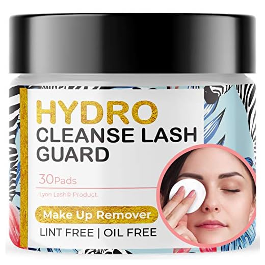 Lyon Lash Make Up Remover Cleaning Pads for Eyelash Extensions (30 Pcs)| Lint Free Silicon Pads| No Damage to Lash Extensions| Waterproof Makeup Removal & Facial Cleansing| Eyelash Extension Supplies