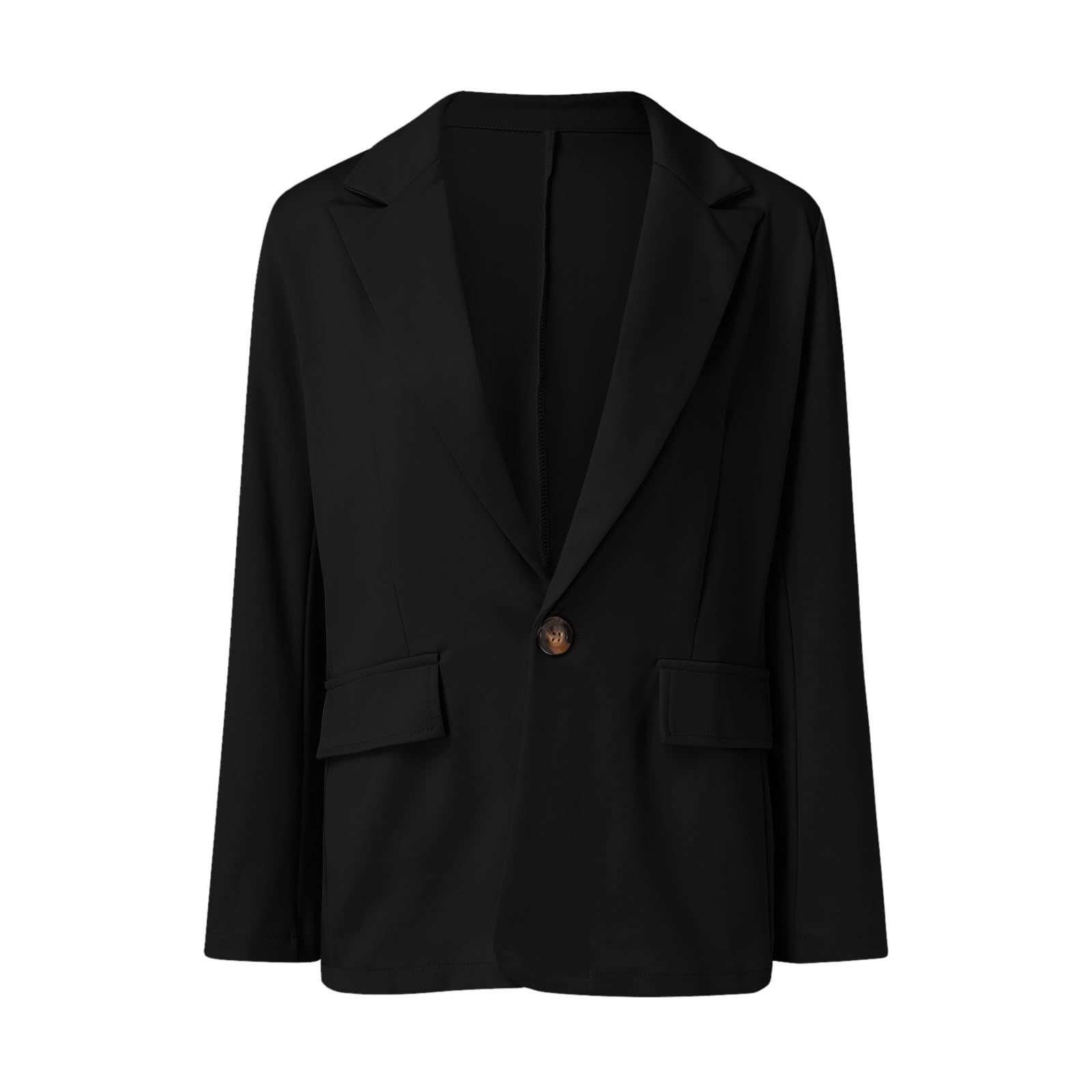 Damen Blazer Sportlich Elegant, Damen Blazer Sportlich Offen Vorne Elegant Blazer Langarm Stehkragen Long Sakko Mantel Business Anzug Jacke Curvy Sweatblazer Mode Casual Sweatblazer Damen Sportlich