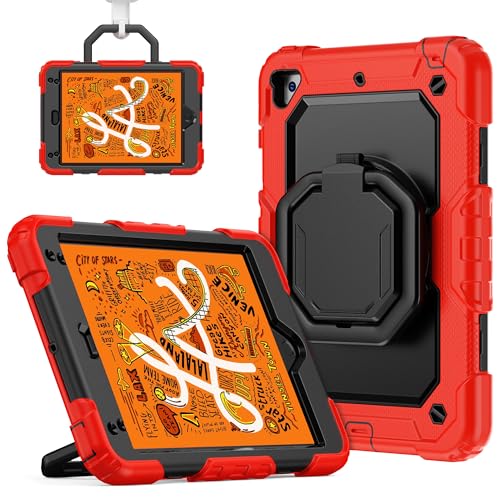 Protège iPad mini 5 rouge anti-chute pour éviter les bris d'écran