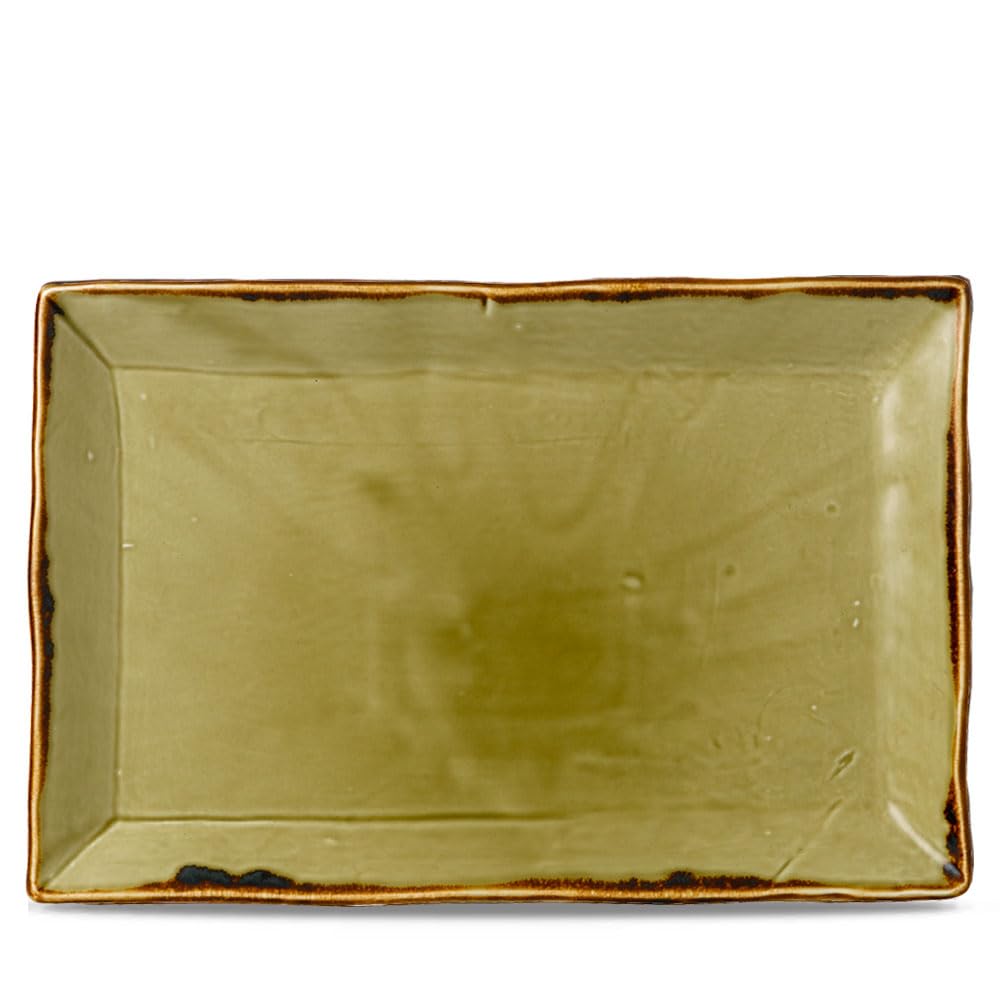 Plateaux rectangulaires Churchill Dudson Harvest en acier vert haut de gamme