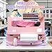 FAFAIR A3 DTF Printer with White Ink Mixing System & Auto Clean, L1800 DTF Printing Machine, High Speed Production DTF Printer Bundles for Apparel Shoes Hats, (L1800+Oven, Pink)