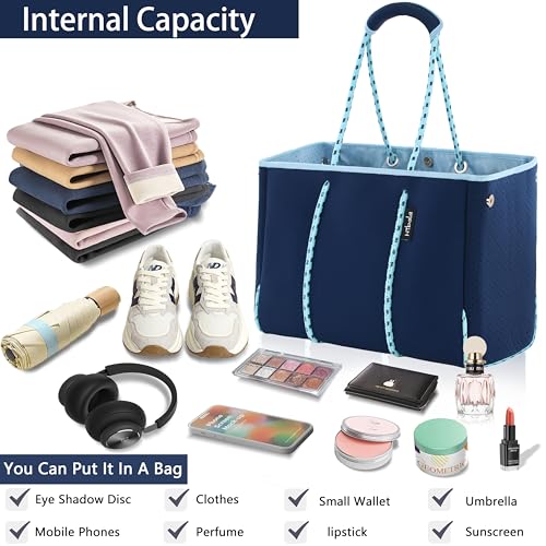 Hibala Neoprene Multipurpose Beach Bag,Gym/Travel/Pool Bag,Tote For Women&Men2