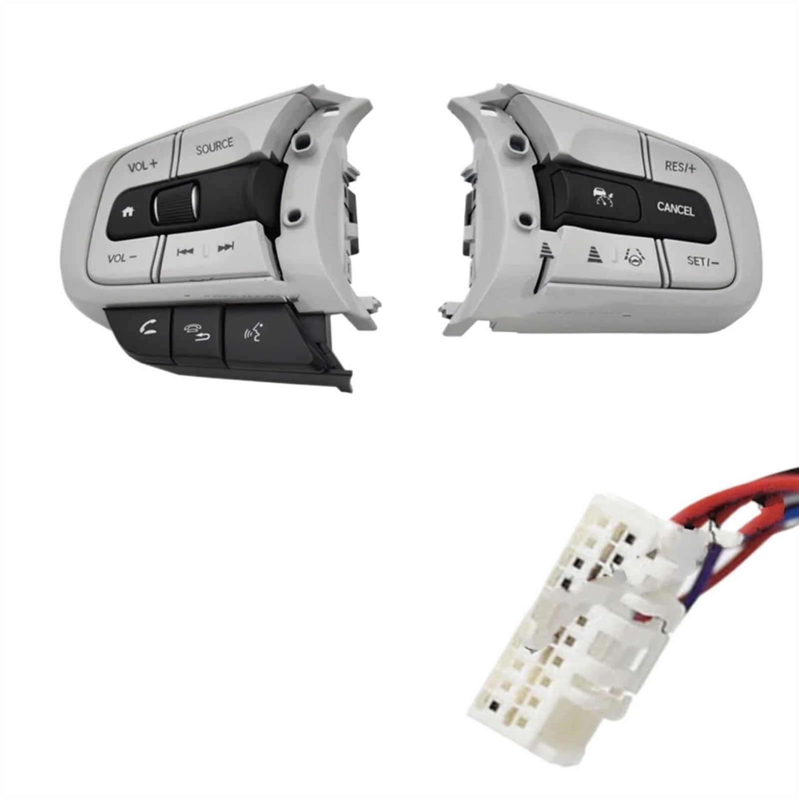 Ricambi Auto Compatibile con Jazz per Fit 2020 2021 2022 2023 2024 Volante Multifunzione per Auto Telefono Controllo della velocità di Crociera Pulsanti del Volume Interruttore