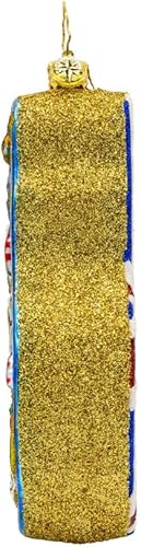 Miniatura 10 de Christopher Radko Adorno decorativo de cristal europeo hecho a mano, amigo helado y Big Ben