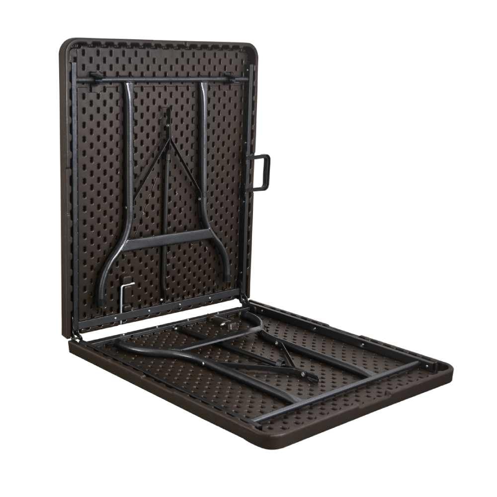 TERRE JARDIN - Table Pliante, 8 Places 180 x 74 x 74 cm 175 kg Max - Table Pliante Exterieur, Interieur Rectangulaire - Table de Jardin Pliante Blanche, Buffet, Fêtes, Camping - Stable et Robuste