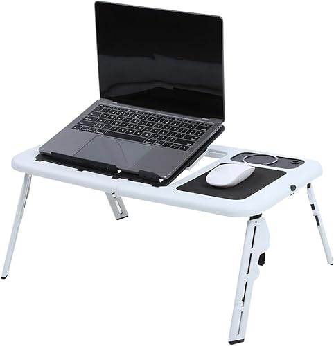 Escritorio para computadora portátil para cama, escritorio de regazo para laptop, escritorio de computadora portátil para cama, escritorio de