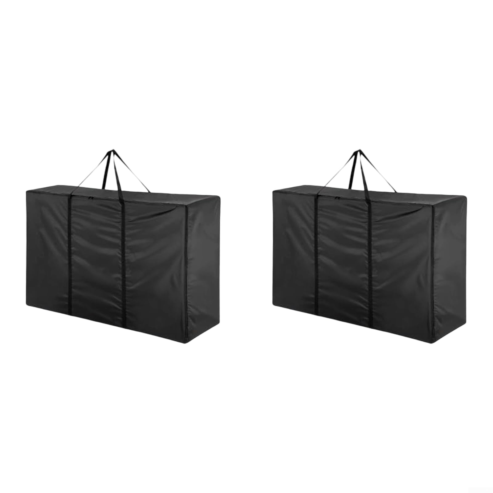 Grande sacchetto impermeabile per cuscini da giardino 420D, tessuto Oxford 180 x 60 x 80 cm, con chiusura e maniglie per il trasporto, ideale per cuscini, coperte e stagionali per decorazioni (2 pezzi