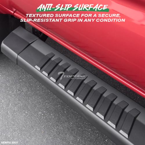 Estribos laterales de aluminio negro mate 6 pulgadas para Ford miniatura 6