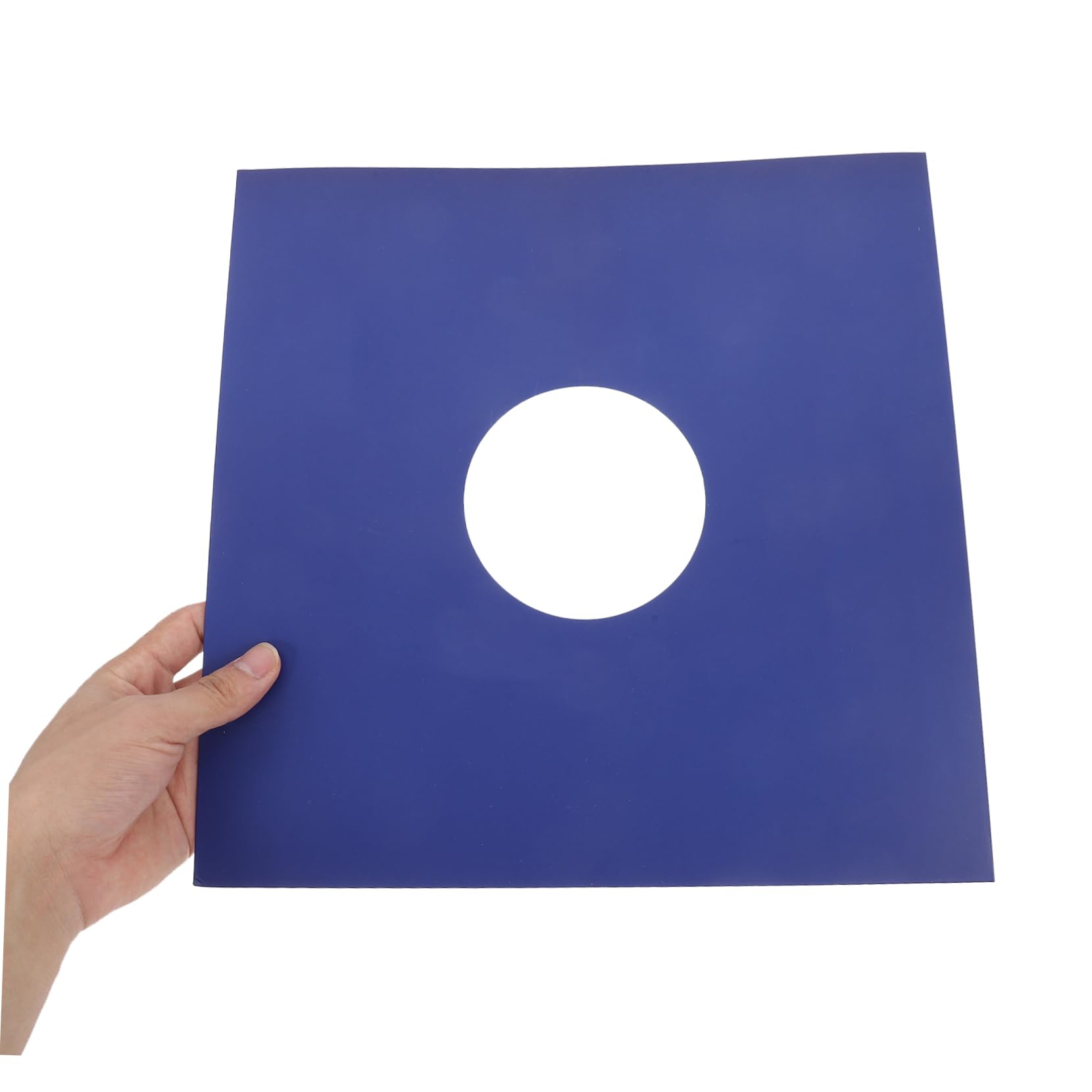 BESTonZON Vinyl Schallplattenhülle 10 Stück Packung aus Kraftpapier in Blau | 12 Zoll Format, Schutzhülle für Album, Außenhüllen für Vinyl Aufbewahrung