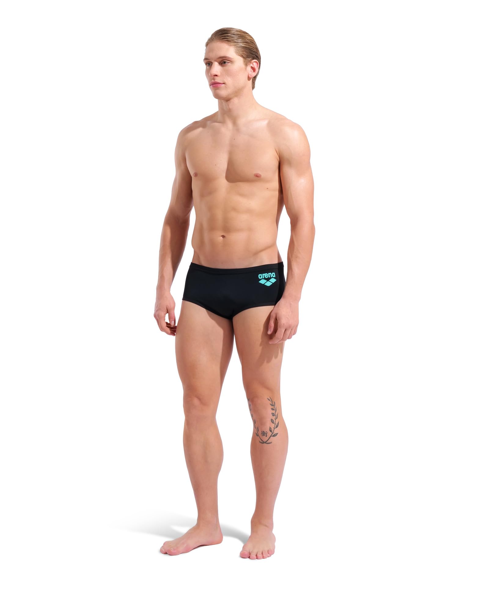 ARENA Costume Uomo Alto Trunk Nuoto Piscina Swim Big Logo Black Taglia 48 ITA