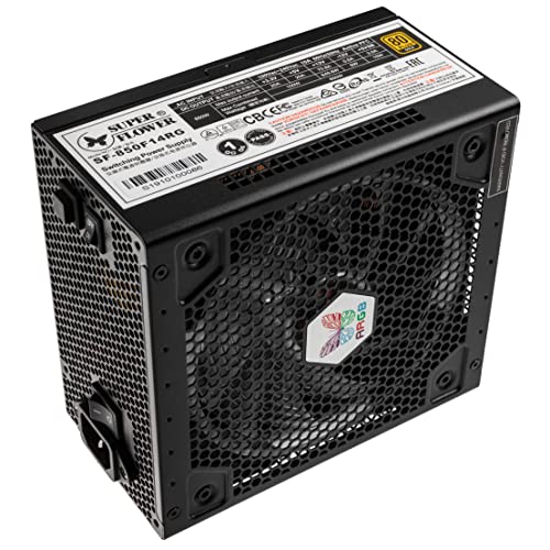 Super Flower Leadex III ARGB 850W 80+ Gold, 10 Years Warranty, Addressable LEDs with 5V Motherboard Sync/Analog Controlled, ECO Fanless & Silent Mode, Full Modular Power Supply, SF-850F14RG