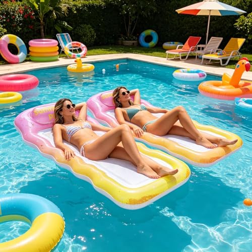 Flotador para adultos portátil y ligero para tomar el sol 3