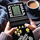 Retoo Großbild-Ziegel Spielkonsole Klassisches Spielekonsole Retro Handheld Puzzlen Spiele 9999 in 1 Freizeitpuzzle Elektronisches Ziegelspiele Tragbare 2 x AA-Batterien Spielmaschine fur Kinder