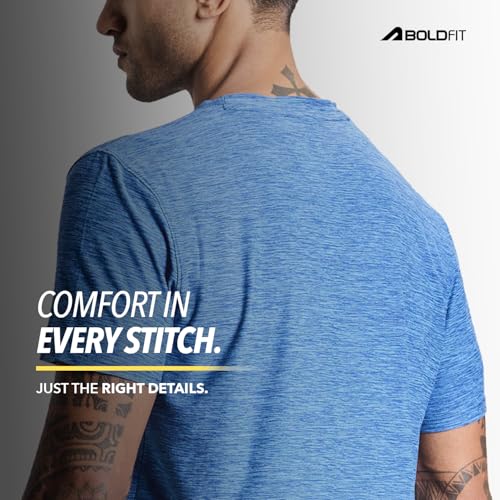 Image of Boldfit Tshirt for Man Regular fit Gym t Shirts for Men Workout Active wear t Shirt for Man Running Mens t-Shirts Running Tshirt for Men Workout Gym wear Mens