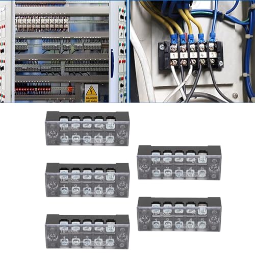 Bloc de distribution d'énergie 600V 15A à vis pour circuit