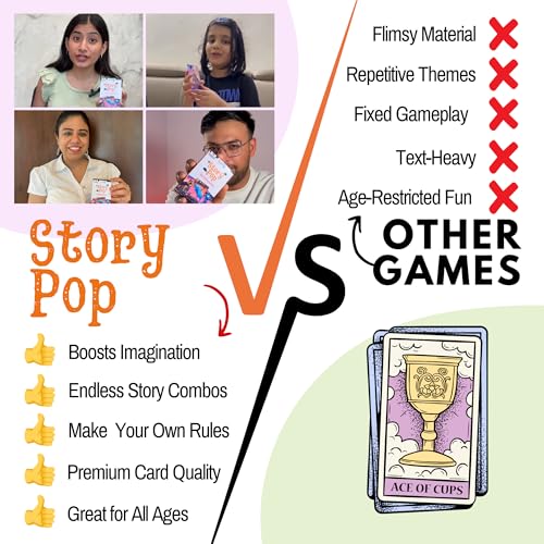 Image of Story Pop - Storytelling Card Game for Kids, Families & Adults | Perfect Ice-Breaker for Parties | Boosts Imagination & Creative Thinking | Fun & Educational Gift for Ages 14+