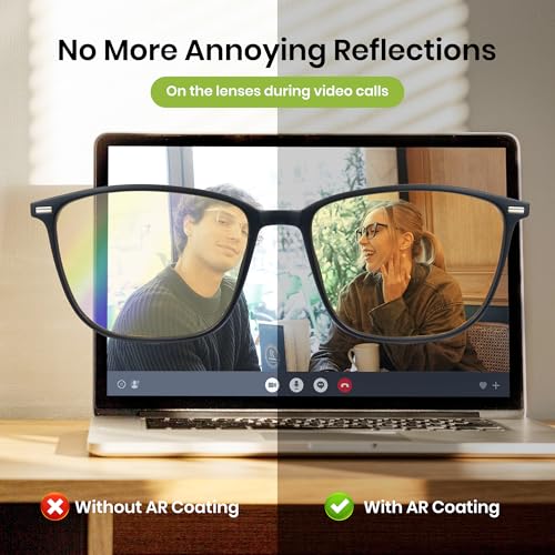 Image of Cyxus Yellow Tinted Gaming Glasses, Headset Friendly TR90 Computer Eyewear, Anti Eye Strain Screen Glare Filter Spectacles for PC Gaming, Streaming, Console Players 8208Y02