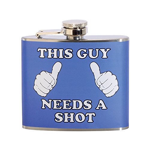 This Guy Needs A Shot 5 oz. Stainless Steel Flask