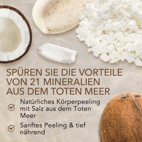 Körperpeeling Salt Body Scrub Peeling Gesicht Peeling Körper Coconut mit Vanilla Feuchtigkeitsspendend Eingewachsene Haare Körner Totes Meer Salz Dead Skin removal Frauen Männer 500g – Bild 4