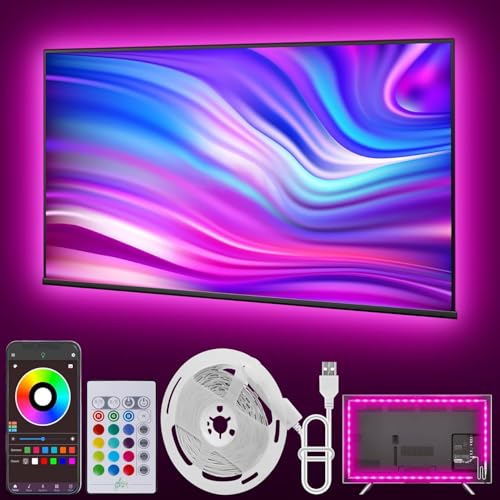 Ledagic Led Lights for TV, 13.2ft TV Led Backlight 32-65 Inch, USB Led Light Strip with Remote, App...