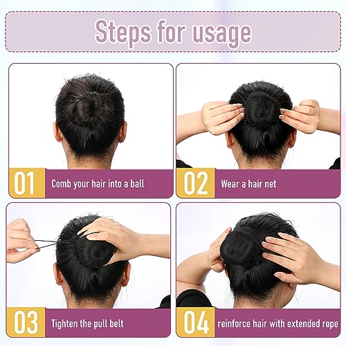 Filet à cheveux en maille extensible ajustable en grande taille réutilisable - 3