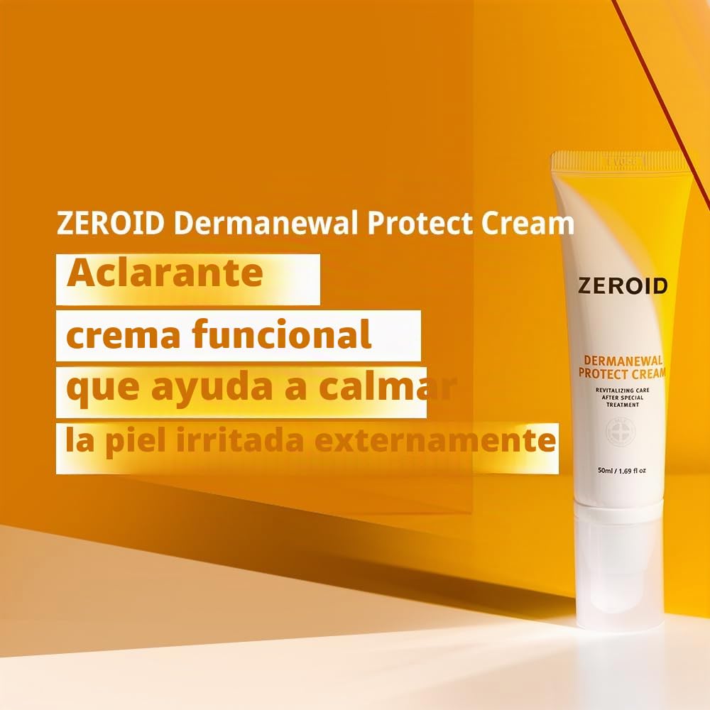 ZEROID Crema Dermanewal Protect 50ml - Ceramida, Niacinamida, Cuidado Revitalizante para Piel Después de Tratamiento Especial, Calmante, Protección de Barrera Cutánea, Cuidado de la Piel Coreano
