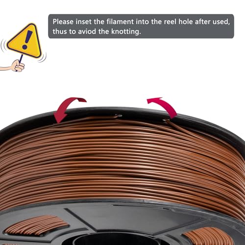 Image of iSANMATE ASA Filament 1.75mm Brown 1KG, UV & Weather Resistant 3D Printer Filament Perfect for Outdoor Functional Parts, Dimensional Accuracy + /- 0.02mm, 1kg Spool (2.2lbs)