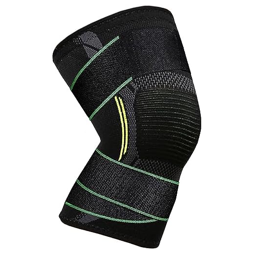VITTO Rodilleras Menisco y Ligamento - Rodilleras Transpirable y Antideslizante para Hombre y Mujer, Rodillera Deportiva Compresion para Crossfit, Correr, Entrenamiento, Baloncesto (+ Correa, M)