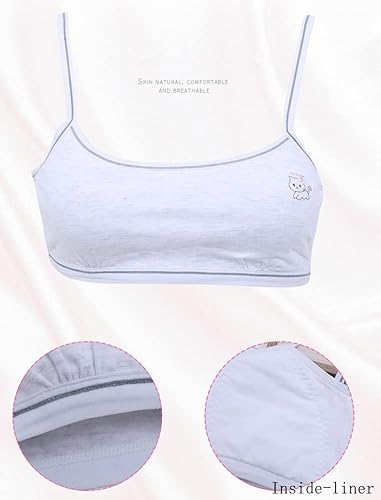 Miniatura 2 de Herepai Sujetadores de entrenamiento para niñas sin costuras Cami Bralettes Sports Striped Vest