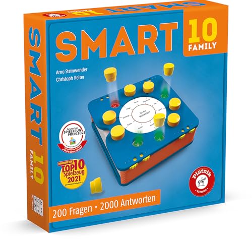 Piatnik PIA07188 Smart 10 Family | Das revolutionäre Alleswisser Brettspiel I besonderen Art Quizspiele Bunt