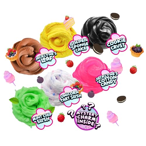 Nichole JACKLYNE Slime Variety Pack | Signature Slime Scented | 6 Pack | Sensory Toys | Non-Sticky | Stress-Reducing Tactile (Ages 4+)
