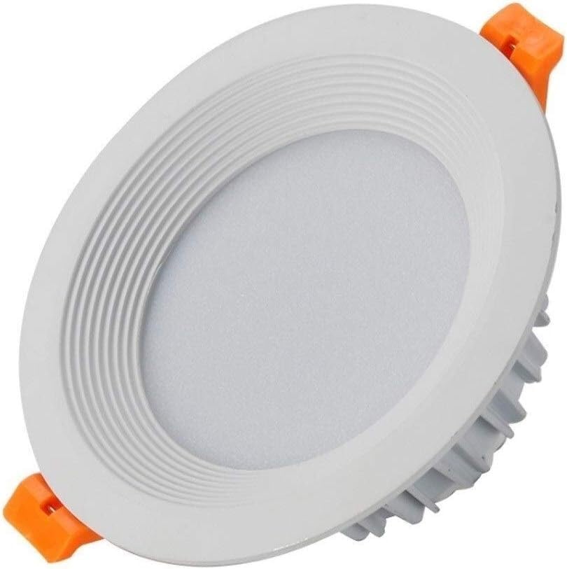 Plafonnier LED encastrable downlights blanc chaud spots ronds 20W pour salle de bain