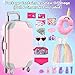 GIFTINBOX 29PCS 18 Inch Girl Doll Clothes and Accessories-Travel Play Set for Dolls, Doll Stuff with Clothes, Luggage, Swimsuit, Wallet cashes... Gifts for Girls Birthday, Christmas