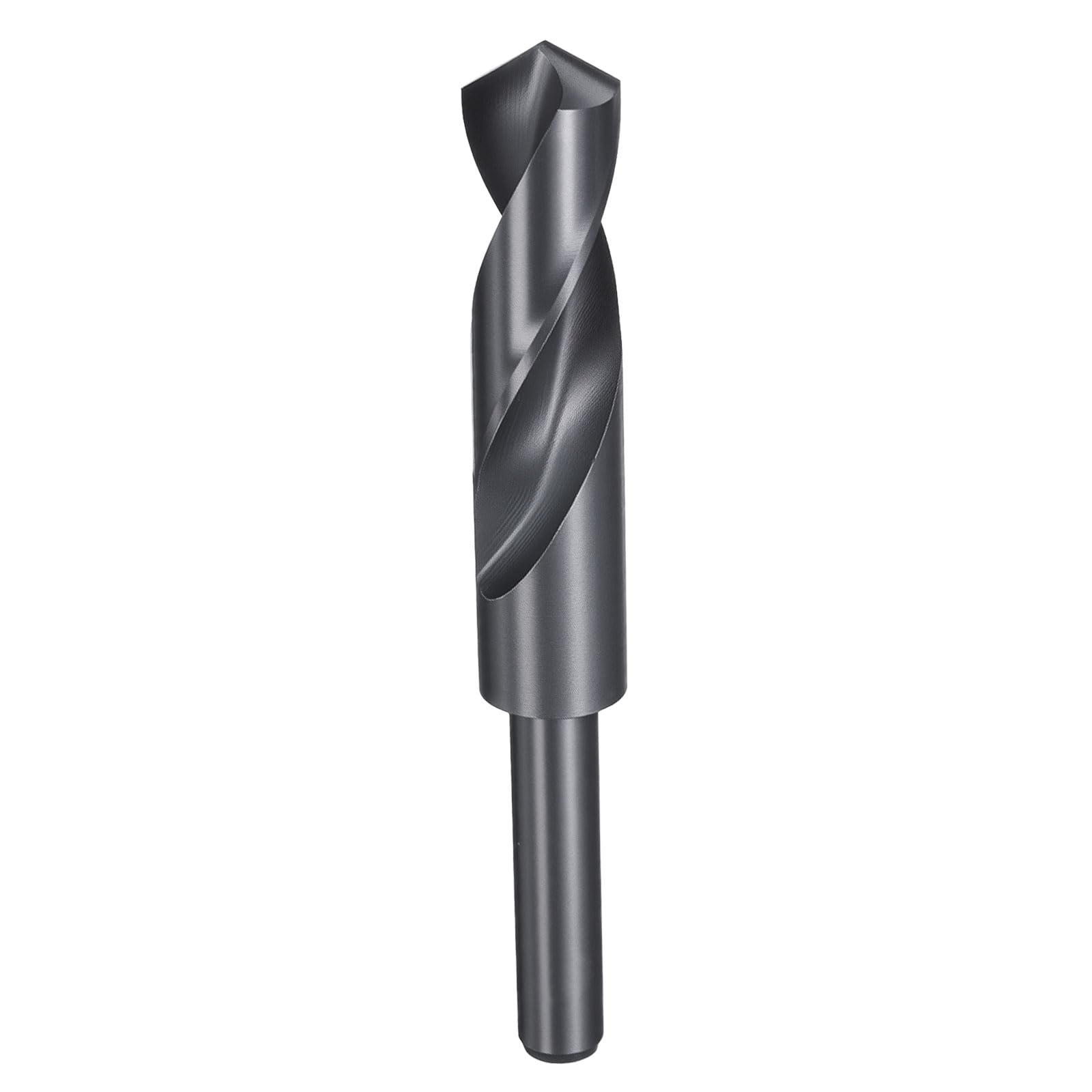 QUARKZMAN 21mm Bohrer 1/2" Reduzierter Schaft Rund 4241 Hochleistungs-Schnellarbeitsstahl Nitrierung Schwarz 118° Standard Spitze Für Plastik Holz Kupfer Aluminium Eisen Mittelweiche Metalle