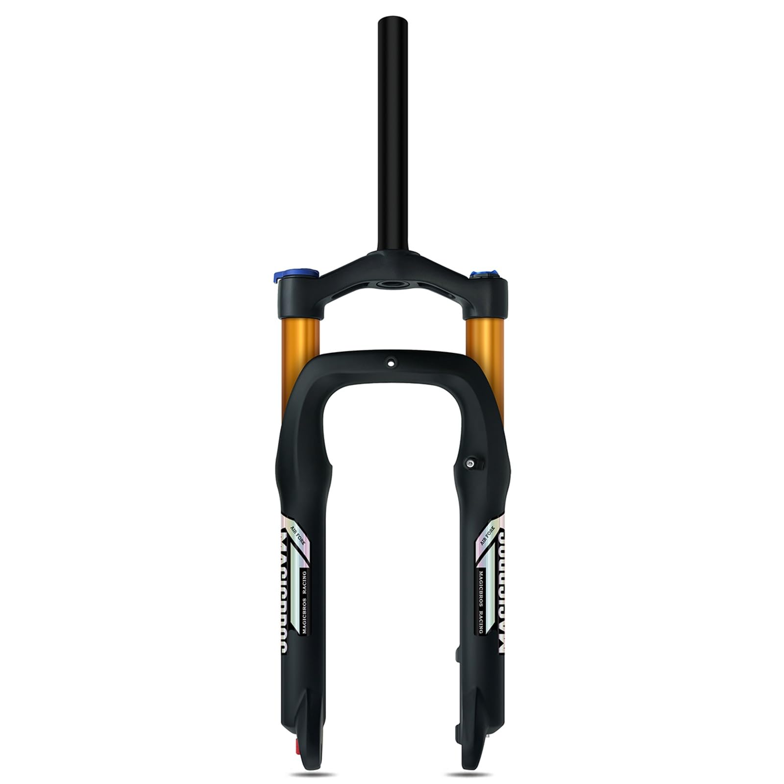 WIQUYBML 20/26 * 4.0 Inch Fat Tire Fork Air Suspension 120mm Travel Straight Tube Snow Front QR Manual/Remote Lockout Rebound Adjust