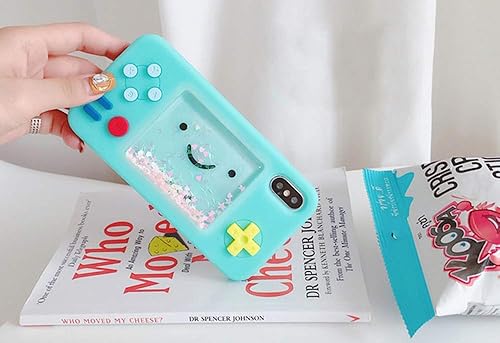 Miniatura 4 de UnnFiko - Funda protectora de goma blanda para iPhone, divertido diseño de control de videojuegos en 3D con estrellas dentro de líquido, para niñas