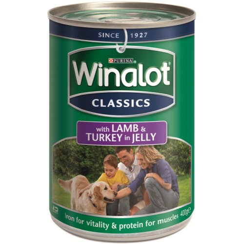WinalotDog Food Classics Lamb & Turkey 24 x 400g Tins