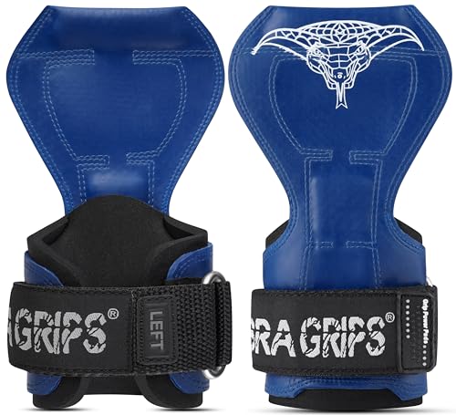 Image of Cobra Grips Weight Lifting Gloves with Adjustable Neoprene Padded Wrist Wraps - Heavy Duty Alternative to Power Lifting Hooks for Deadlifts