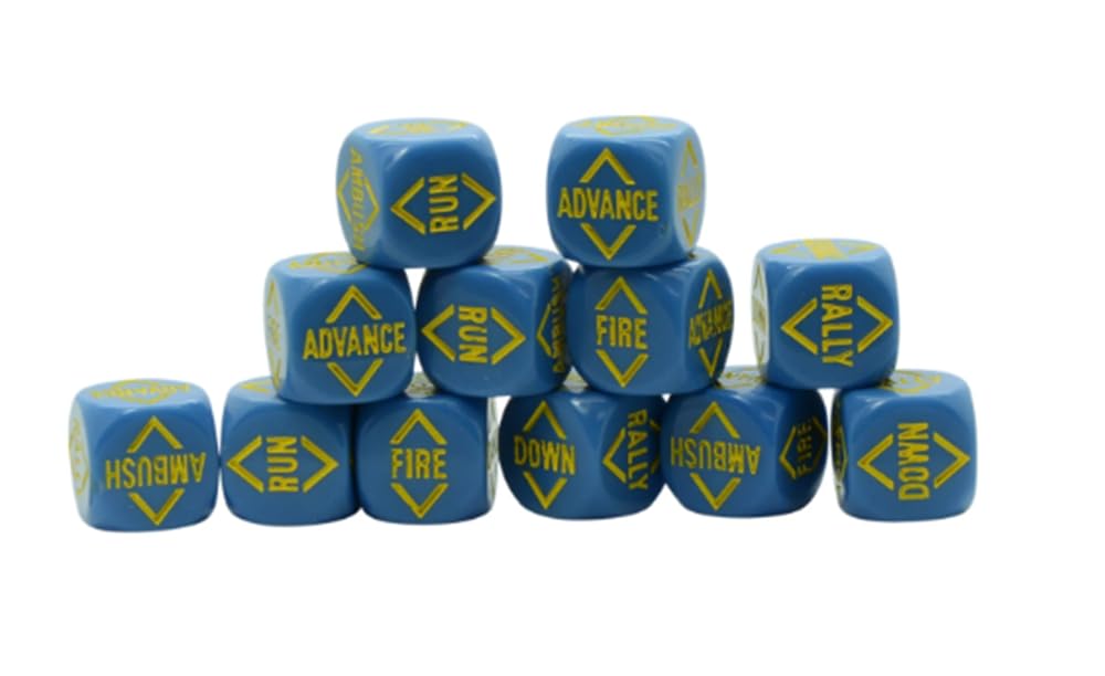 Warlord Games Order Dice for Bolt Action (Deep Blue)
