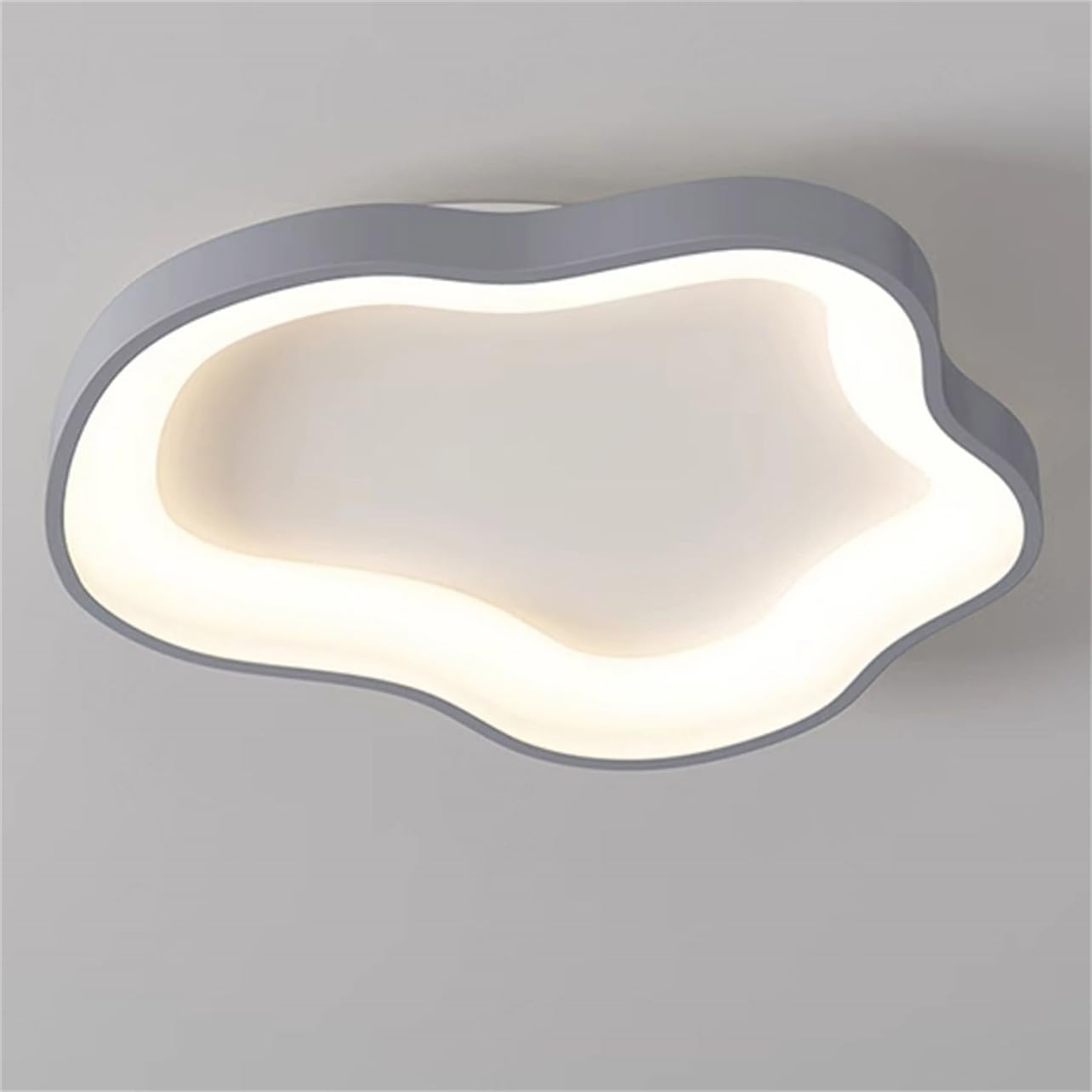 JXYDJH Minimalist Matte Black Ceiling Lamp Flush Mount LED Ceiling Lights Hallway Close to Ceiling Light Creative Cloud Shape 3CCT Dimmable Fixtures for Living Room Hallway Kitchens - Warm White
