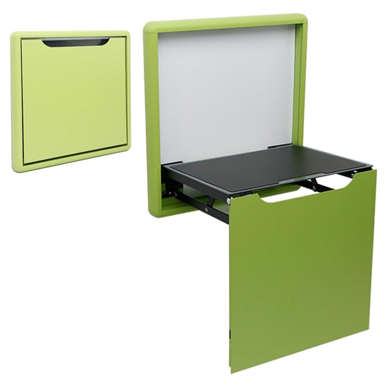 SLDAGe Invisible Shoe Changing Stool Wall Mounted Folding Chair Multifunctional Entryway Chair Folding Shower Seating Space Saving Bearing 150KG,Green