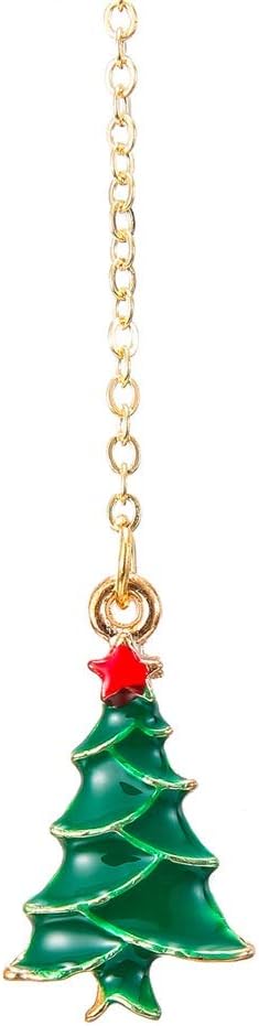 女性用のエレガントなメガネチェーン 金属メガネロープゴールデンクリスマスツリーペンダントメガネチェーンギフト 眼鏡＆サングラス用 (