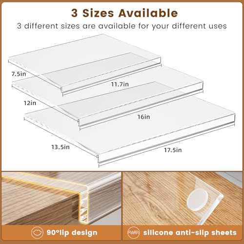 Juego de 3 tablas de cortar acrílicas rectangulares miniatura 5