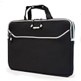 Mobile Edge Black SlipSuit, Cushioned EVA Laptop Sleeve w/Handle, 15.6 Inch to 16 Inch Screens, Large Zippered Exterior Pocket, Water-Resistant, MESS1-16
