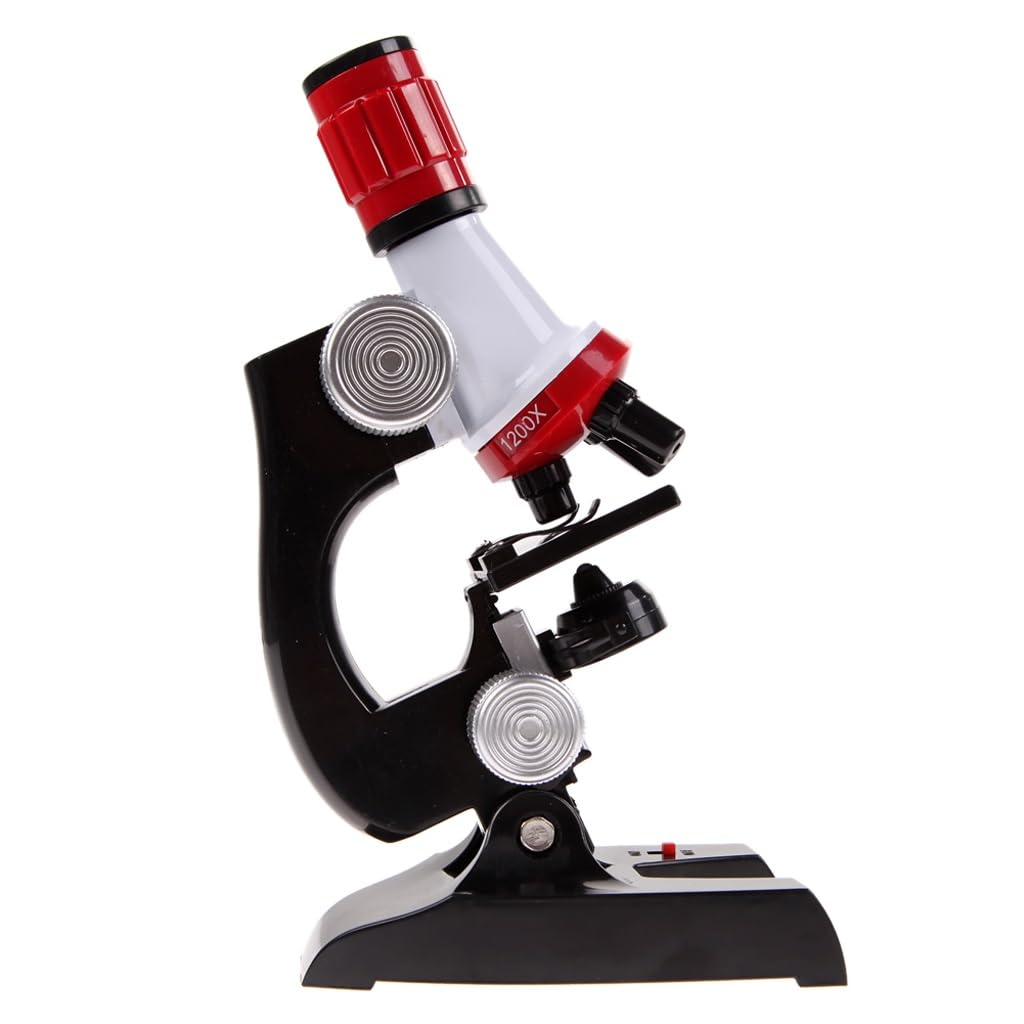 ASerZenith Led Lab Microscope Magnifier Science Educational Microscopes With Slides